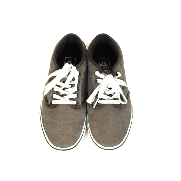 Vans Atwood Washed Brown Canvas Low Top Skater Shoes Sneakers Mens Size 7.5 - Picture 9 of 10